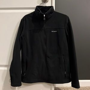 Columbia Black Fleece Jacket, size Large, great condition.